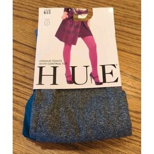 Hue Opaque Tights Control Top Size‎ 3 New In Package Galaxy Heather Grey